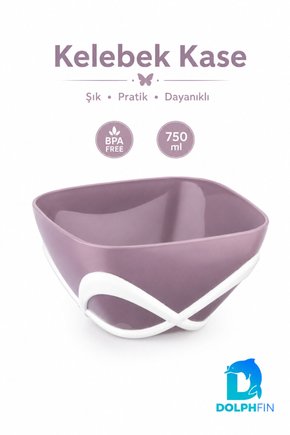 Kelebek Kase 750 ml BPA Free Dekoratif Sunum ve Çerez Kasesi