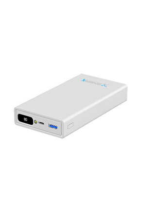 Powerbank 20000 Mah 2.1 Amper Dijital Göstergeli Enr-p20188dc Beyaz