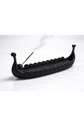 Tütsülük Viking Gemi Modeli 3D Baskı Dekoratif Tütsü Tutucu