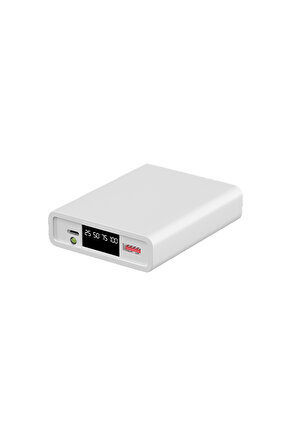 Enr-p1025dc 10000 Mah 2.1 Amper Led Göstergeli Powerbank Beyaz