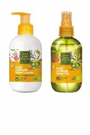 Doğal Zeytinyağlı Bebek Yağı 280 Ml + Losyonu 280 Ml