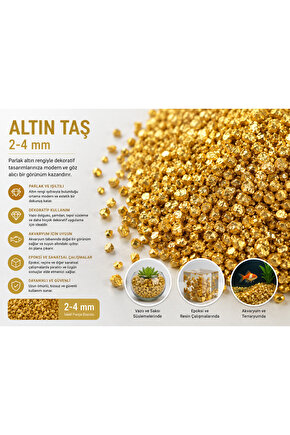 Dekoratif Doğal Taş 2-4 mm | Epoksi, Teraryum, Akvaryum, Saksı ve Resin Art -100 gr