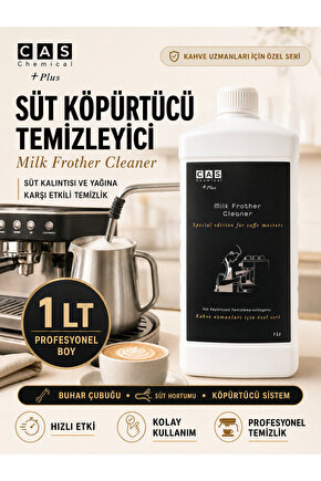 Profesyoneller Için Süt Köpürtücü Temizleme Solüsyonu - 1 Lt Delonghi  Philips  Siemens Uyumlu