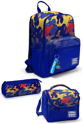 Saks Kamuflaj Desenli 3’lü Okul Çanta Seti SET0133239