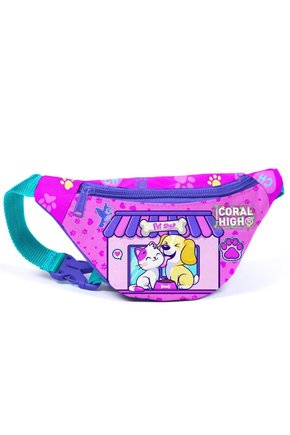 Kids Kedi Köpek Desenli Bel Çantası 11522