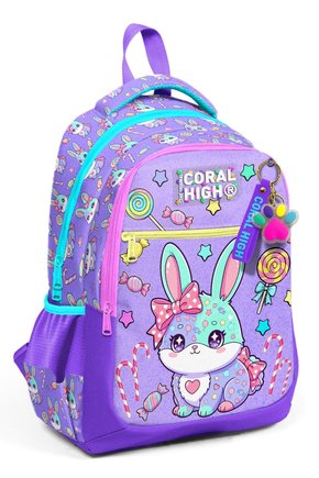 Kids Milka Su Yeşili Tavşan Desenli Üç Bölmeli Okul Sırt Çantası 33255