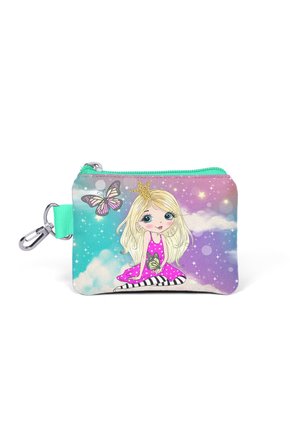 Kids Pembe Su Yeşili Unicornlu Kız Desenli Bozuk Para Çantası 21833