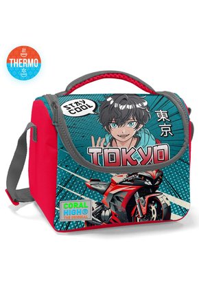 Gri Nefti Anime Motorsiklet Thermo Beslenme Çantası 11764