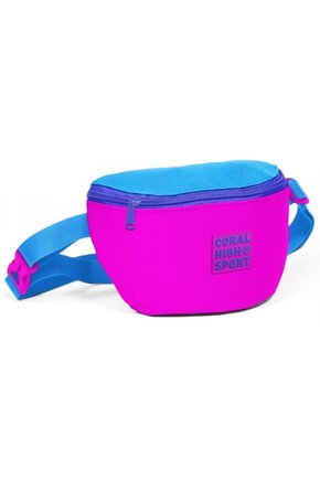 Sport Pembe-mavi Iki Bölmeli Bel Çantası