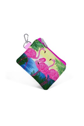 Pembe Flamingo Desenli Bozuk Para Çantası 21770