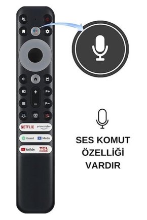 RC902V Rmr1 Netflıx-Prıme Vıdeo-Guard-Medıa-Youtube-Tcl Channel Tuşlu Ses Komutlu Lcd-Led Tv