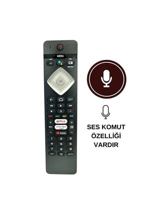 PH-V8 Android Led TV Uyumlu Kumanda Ses Komutlu