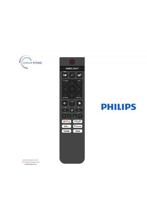 Philips İle Uyumlu Model 75PUS700012 Android Led Tv Kumandası-Mikrofonsuz