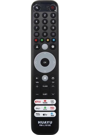Huayu TCL Netflix-Youtube Tuşlu Universal Led Tv Kumanda Huayu RM-L1910E