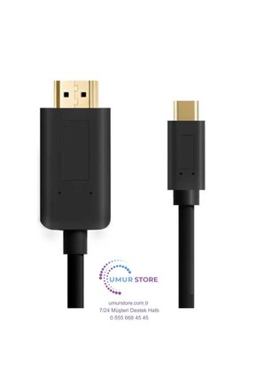 Type-C To HDMI 4K Kablo 120 cm - Hdcp Özelliği - 10 Gbps Görüntü Aktarım Kablosu