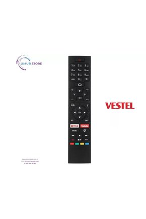 Vestel İle Uyumlu 55UA9600 4K Android Smart LED TV Kumandası – Mikrofonsuz