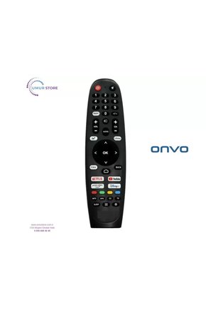 Onvo İle Uyumlu Model 43VQ80F2FA Smart Led Tv Kumanda-Mikrofonsuz