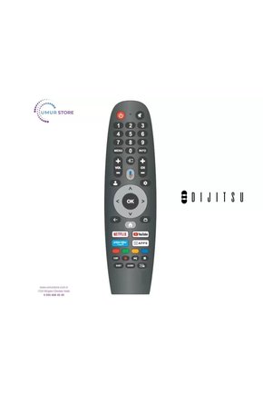 Dijitsu İle Uyumlu Model 85DQ38000 Mikrofonlu Google Smart Tv Kumanda
