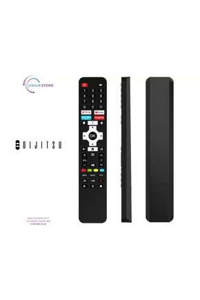 Dijitsu İle Uyumlu Model 86DG22000 Mikrofonlu Smart Tv Kumanda