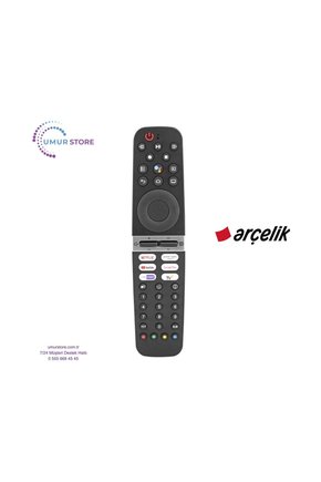 Arçelik İle Uyumlu A55 Q 987 A QLED Google Tv Mikrofonlu Kumanda