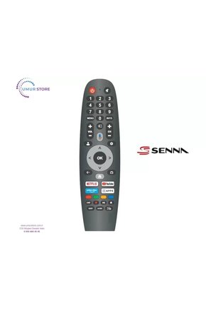 Senna İle Uyumlu 32GF7000F Google Led Tv Kumandası-Mikrofonlu