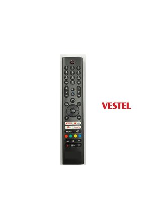 Vestel İle Uyumlu V7 Netflix Youtube Google Tuşlu Televizyon Kumandası -Ses Komutlu