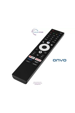Onvo İle Uyumlu 100OVF9000UQK Mikrofonlu Smart Led Tv Kumanda