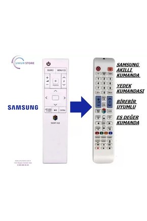 SAMSUNG İle Uyumlu Akıllı BN59-01220M Beyaz Yedek Kumanda