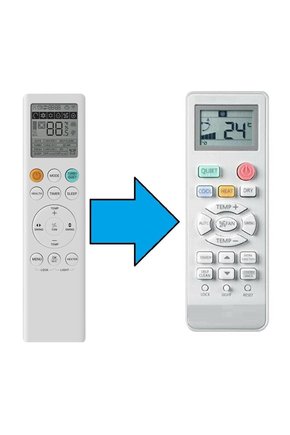 dijitsu ile uyumlu Model SLN 48000 Salon Tipi Klima Kumandası
