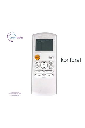 Konforal KFLSP1201HWI Uyumlu İnverter Klima Kumandası