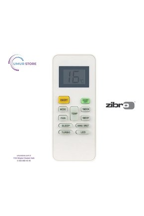 Zibro 3067 Uyumlu Klima Kumandası