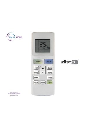 Zibro S 6534 Uyumlu Klima Kumandası
