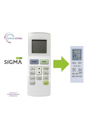 Sigma SGM18INVDMS Klima Kumandası – Eşdeğer
