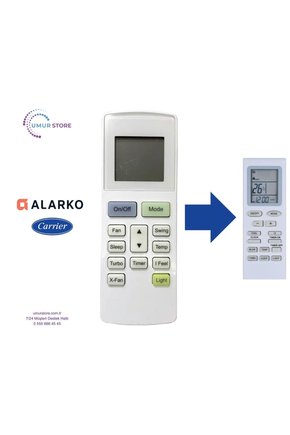 Alarko Carrier Klima Kumandası – Eşdeğer