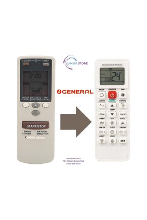 General Fujitsu AR-DB5 Klima Kumandası
