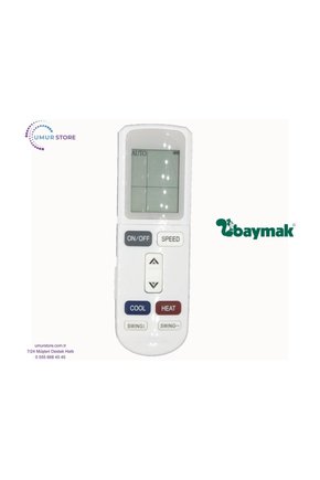 Baymak Elegant Plus UV 18 Uyumlu Klima Kumandası-ECO