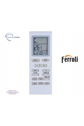 Ferroli U.I SPACE 24 Uyumlu Klima Kumandası