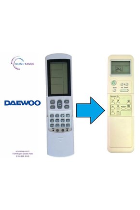 Daewoo Inverter Klima Uyumlu Kumanda
