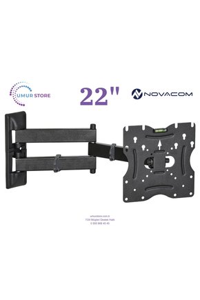 22inç 12V Tekne Karavan  22- 49 Lcd Led Televizyon Monitör Hareketli Duvar Askı Aparatı