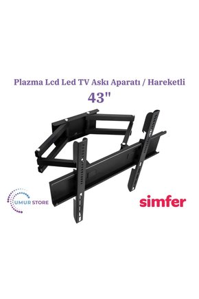 Simfer 43SFSV4N 43 VIDAA Smart 108109 Ekran Lcd Led TV Hareketli Duvar Askı Aparatı