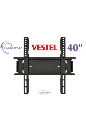 VESTEL 40F8750 40 100 Ekran FHD 32, 39, 40 Uyumlu Lcd Led TV Sabit Duvar Askı Aparatı