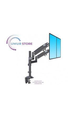 22-32 inç Amortisörlü Çift Kollu Monitör Aparatı