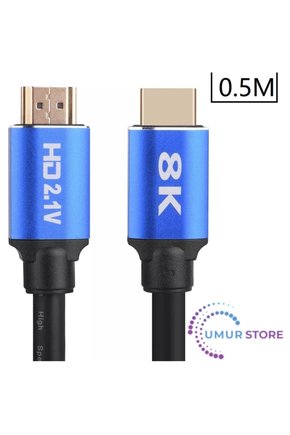 8k Ultra Hd 2.1V 48GBPS Altın Kaplama HDMI Kablo UHD 0.5 Metre