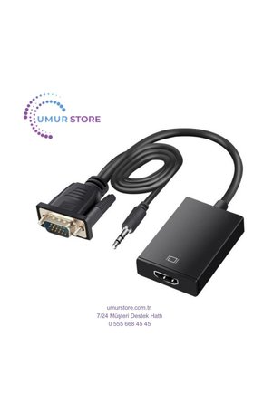 VGA To HDMI Çevirici VGA + Audio To HDMI Converter