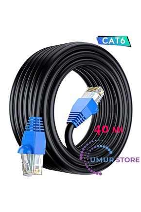 40 Metre Cat6 İnternet Kablosu Dış Mekan Dış Ortam Outdoor High Speed 2 Katmanlı