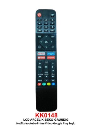 -LCD NETFLIX PRIME TUBE - SİYAH KUMANDA