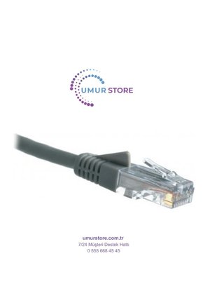 Cat6 Utp (1 Metre) Lsoh Gri 4X2X24 Patch Kablo