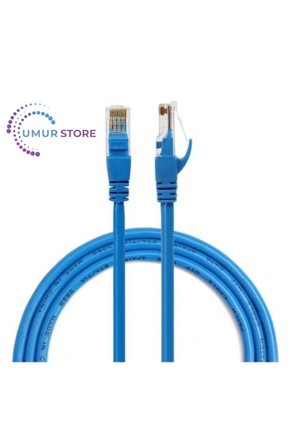 Cat6 Internet Ethernet Kablosu 2 x RJ45 Patch Lan Modem Kablosu 2 Metre