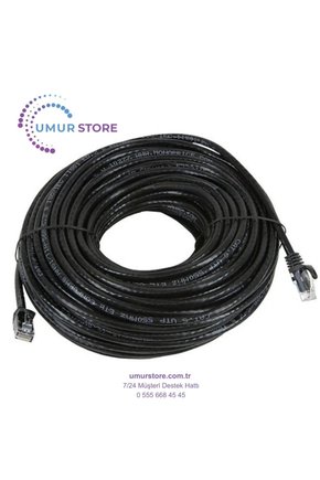 15M (50FT) Cat6 Lan Patch Ethernet Kablo 24AWG 550 Mhz Örgülü