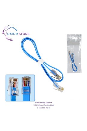 Cat6 Patch Network Ethernet Kablo Slim 30CM